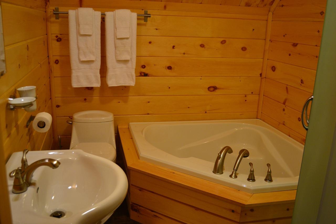 Les Chalets Du Lac Serein Saint Ludger de Milot Exterior foto